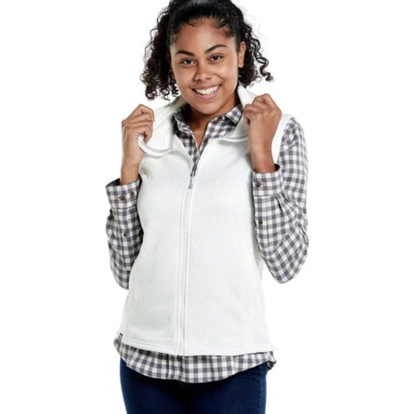 Kim Rogers Cream Zip-Up Vest - Picture 1 of 4